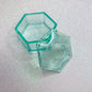 Pixie Dust Turquoise Hexagon Box