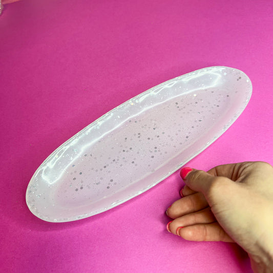 Organic Oval Dish Snow White